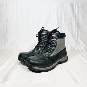 UGG Felton Mens Black Leather Duck Waterproof Winter Snow Boots~9~